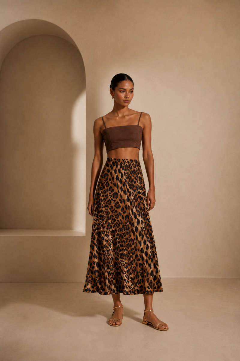 Leopard Maxi Skirt