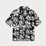 Flora Boxy Shirt Black